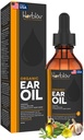 耳の感染症のための有機耳油 - 感染症の予防のための自然な Eardrops、スイマーの耳&ワックスの取り外し - キッズ、大人、赤ちゃん、犬の耳痛治療 - Mullein、ニンニク、カルレンデュラ、米国製
