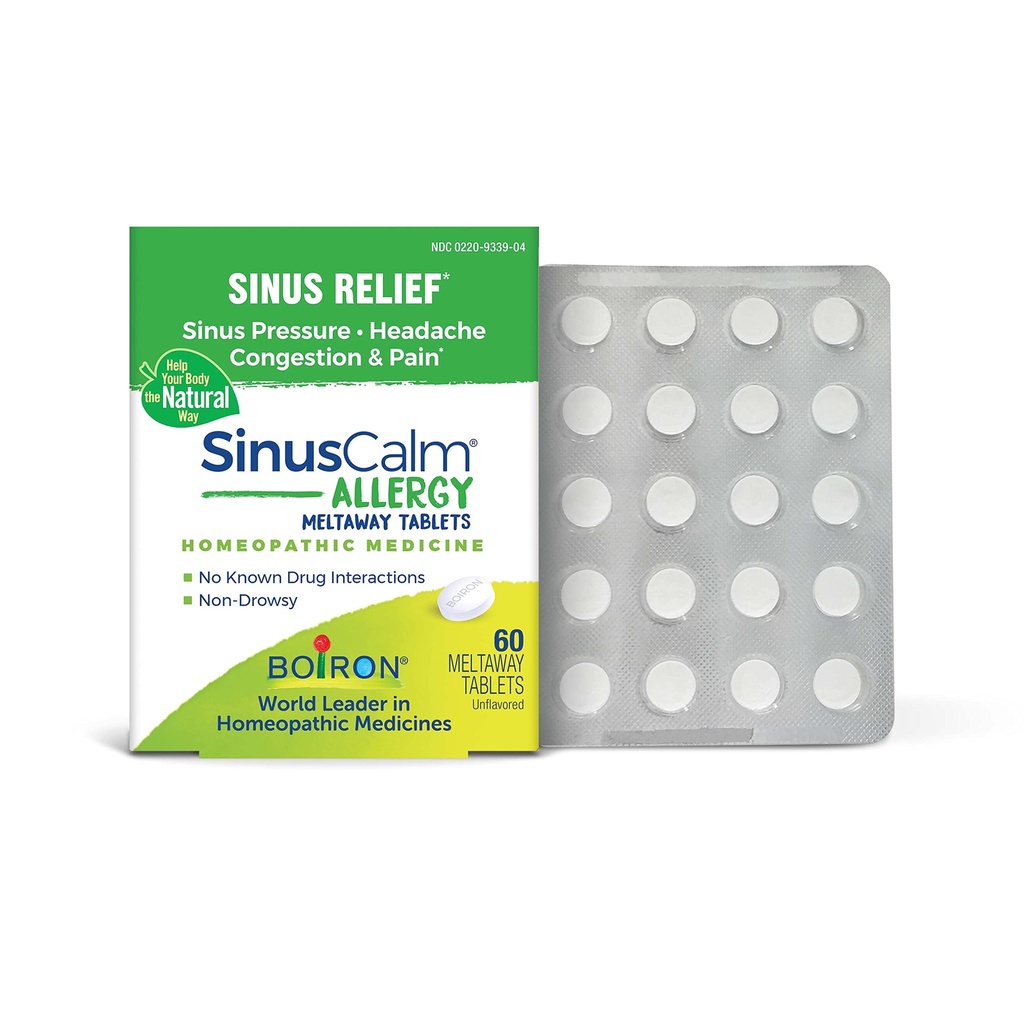 ボイロンSinusCalmアレルギーは、Sinusの圧力、Sinusの頭痛、またはSinusの混雑と痛みから救済のための錠剤 - 60カウント