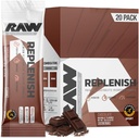 RAW Replenish Packets、Premium Electrolytesパウダーリカバリフォーミュラ、チョコレート(20スティックパック) - 水分補給、補充、耐久性、およびパフォーマンスワークアウトのための風味豊かな電解ドリンクミックス