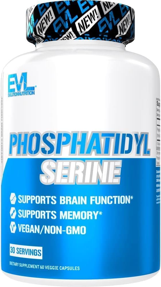 Evlution PhosphatidylSerineのNootropicsの脳サポート補足-大人の高度の反老化の頭脳の健康の補足-Phosphatidylserine 300mgの記憶そして焦点-EVLのビーガン非GMO