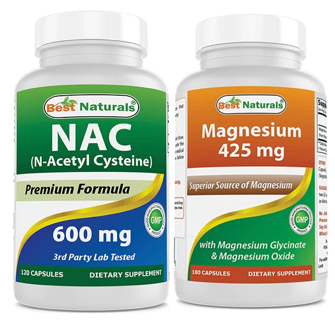 ベストナチュラル NAC 600 mg & マグネシウム グリシナート 425 mg