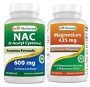 ベストナチュラル NAC 600 mg & マグネシウム グリシナート 425 mg