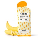 Lecka Energy Gel, 12 ゲル | 持久力運動用, 実の果物とバジル種子で作られた, 自然エネルギーと電解液を提供 (12 ゲル, バナナ)