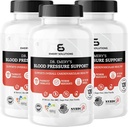 Dr Emery's Blood Pressure Support Supplement with Magnesium, Zinc, Vitamin D3, & Potassium, Vegan-Approved, Sugar-Free, Formulated by Clinical Pharmacist, 360 Capsules, 90 Day Supply