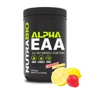 NutraBio アルファ EAA - 筋肉成長と水分補給のためのオールデイ アミノ 酸 - ノトropics とアダプトゲンによるエッセンシャル アミノ 酸 - フルスペクトラム EAA BCAA パウダー - 30 サービング - ストロベリー レモン