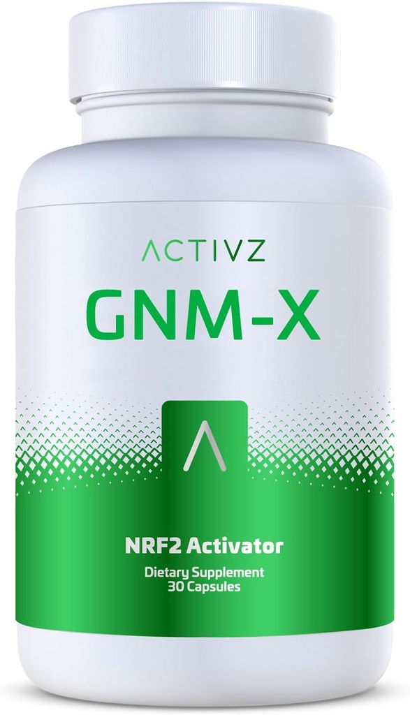 ACTIVZ GNM-X - 遺伝子の細胞防衛と強化ウェルビーイングのためのNrf2活性化剤 - 長寿とエピジェネティックヘルスをサポート - 30カプセル