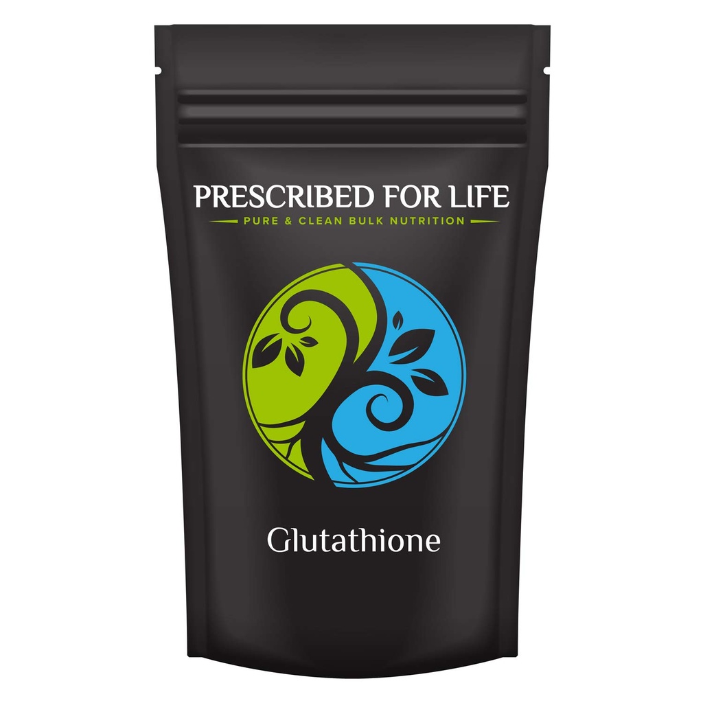 Prescribed For Life L Glutathione Powder, Pure Reduced Glutathione, Tripeptide of Amino Acids Glycine, Glutamine, and Cysteine, Antioxidants Supplement (56g)