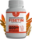 有機Fisetinの補足はApigenin、Quercetin、Luteolinに類似した400mg -4Xのより強く自然なBioflavonoidを-のSenolyticのアクティベーター5月サポート 脳の健康、及び年齢防衛を補います