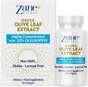 Zane ギリシャのオリーブの葉のエキス-最少20% Oleuropein -免疫および健康な血圧サポートを提供し、心臓血管系の健康を促進して下さい- 60カプセル非GMOのGluten - Lactose - Parabenは放します