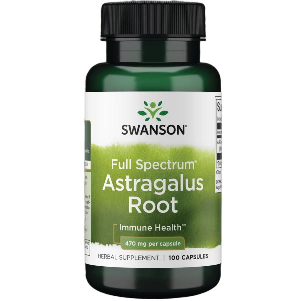 Swanson Astragalusの根-免疫システム サポートを促進する草の補足-中心及び肝臓の健康を支える自然な方式- (100のカプセル、470mg各)