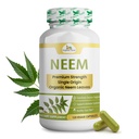 有機性VedaのNeemのカプセル、1000mg - AyurvedicインドのNeemの葉の粉となされる有機性草の補足-サポートRadeiantの皮、免疫、デトックス、健康な炎症反応- 120のVeggieのカプセル