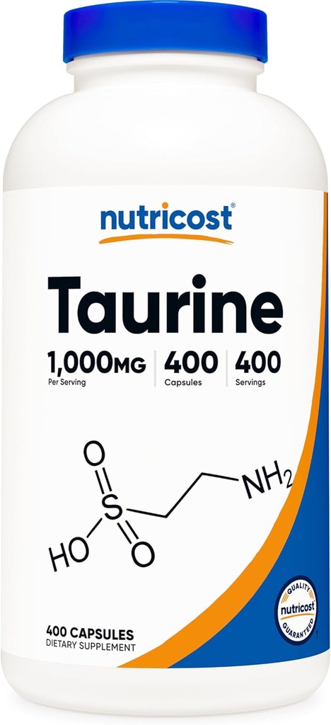 Nutricost タウリン1000mg、400カプセル