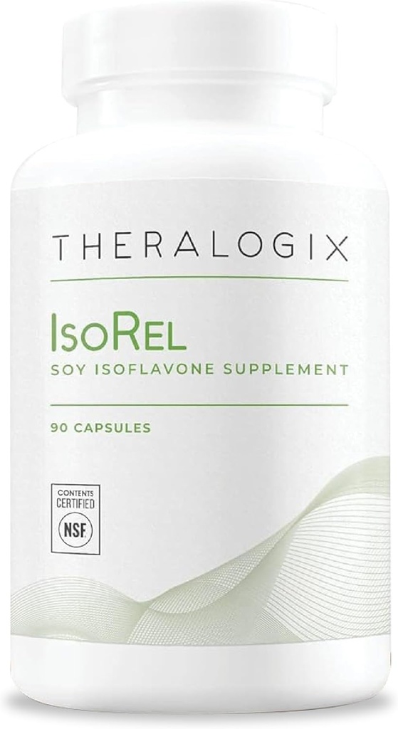 Theralogix IsoRel 全大豆のエキスの補足- 90日の供給-援助の熱いフラッシュへの月経閉止サポート-人のための前立腺の健康サポート-NSFによって証明される- 90のカプセル
