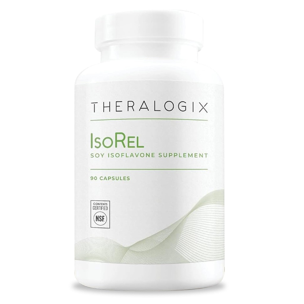 Theralogix IsoRel 全大豆のエキスの補足- 90日の供給-援助の熱いフラッシュへの月経閉止サポート-人のための前立腺の健康サポート-NSFによって証明される- 90のカプセル