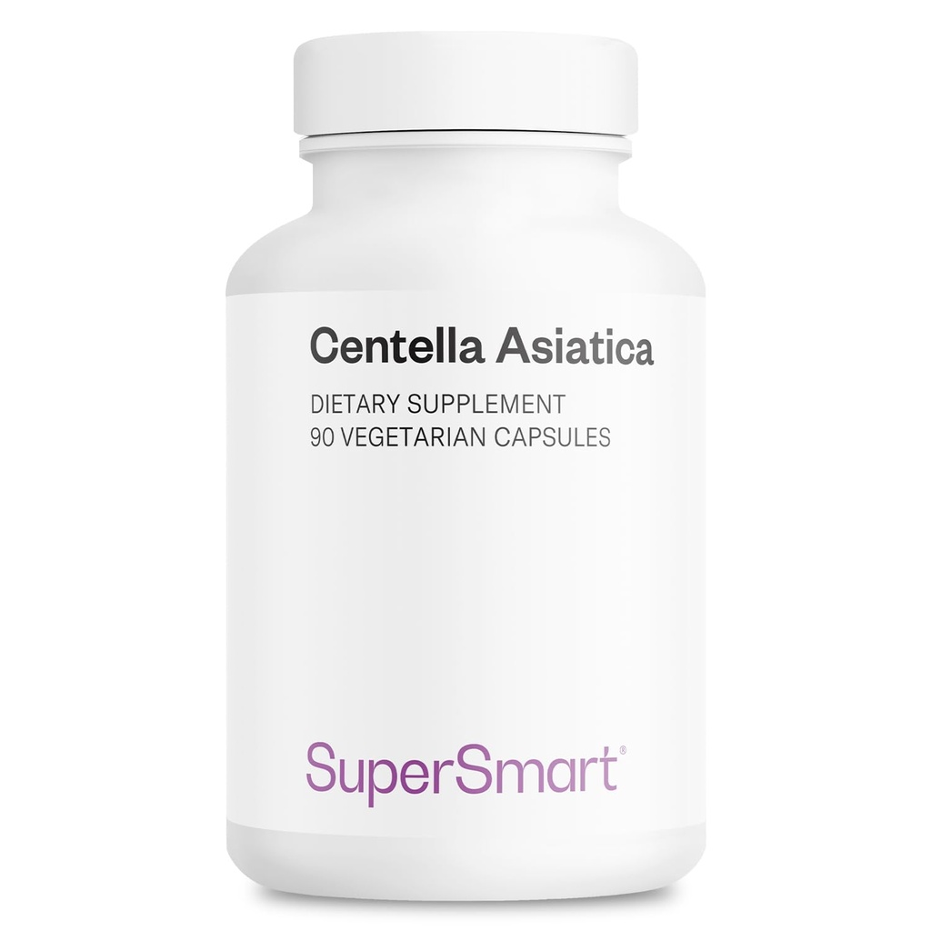 SuperSmart - Centella Asiatica 180mg/日 - Gotu Kola Extract Supplement   Non-GMO&グルテンフリー - 90 ベジタリアンカプセル