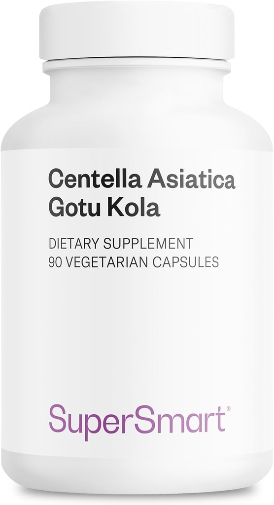 SuperSmart - Centella Asiatica 180mg/日 - Gotu Kola Extract Supplement   Non-GMO&グルテンフリー - 90 ベジタリアンカプセル
