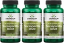 Swanson Sarsaparilla Root-Traditional Herbal Supplement 皮膚の健康、尿路&腎臓サポートナチュラルフォーミュラ支持全体的な健康とウェルネス-(60カプセル、450mg各) 3パック