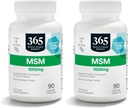 全食品市場、MSM 1000Mg、90のタブレットによる365 (2のパック)