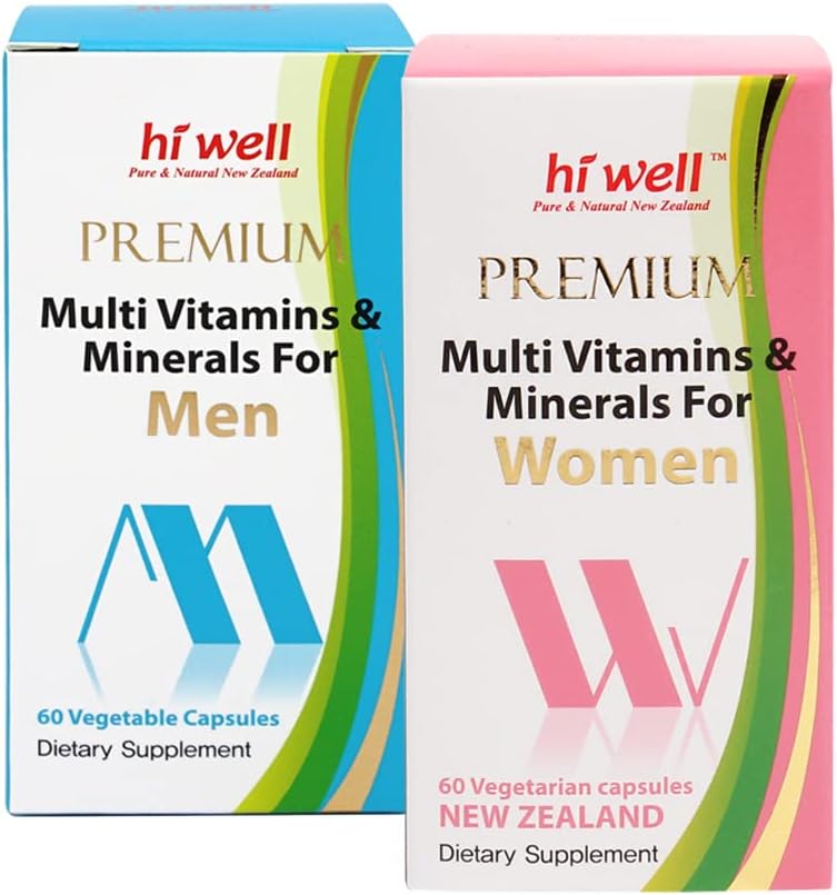 Couple Vitamin Pack (Hi Well Premium Multi Vitamins & Minerals for Men/Women)