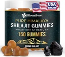 Shilajit for Men and Women - Shilajit Gummies - Shilajit Pure Himalayan | 600mg Shilajit, 150 Gummies (75 Servings)