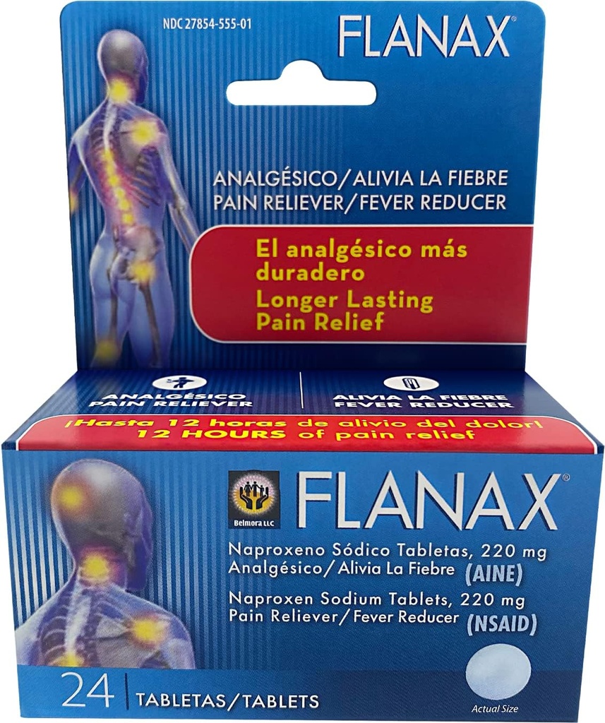 フラナックス痛みリレバーとフィーバー減速機ナプロクセンナトリウム錠 - 220 Mg (24 カウント)