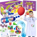 UNGLINGA 30実験ラボコートで子供のための科学キット, 化学セットSTEMは男の子のための誕生日ギフトをおもちゃ, 科学者の衣装ロールプレイツール教育学習セット
