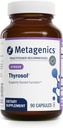 Metagenics Thyrosol - 健康な甲状腺サポートのためのビタミン&ミネラルサプリメント & ストレス関連疲労* - 亜鉛、セレン&リゾーエエキス - 90カプセル