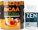 Nutrology Zen Natural Magnesium Supplement (30 Servings) & Nutrology BCAA Natural, Plant Based BCAA Powder, Orange Coconut Flavor (30 Servings)