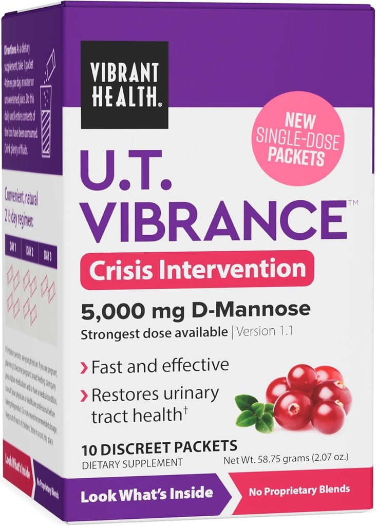 Vibrant Health, U.T. Vibrance Stick Pack, Crisis Intervention for Urinary Tract Health, 10 サービング