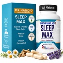 博士. ナンディの睡眠マックスナチュラル睡眠補助金 – マグネシウム, GABA, 5-HTP & タウリン – メルトニンなしのREMの睡眠 & ディープスリープサプリメント – ビーガンハーブ睡眠補助金を形成する非習慣 – 非GMO – 60カプセル