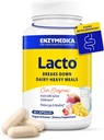 Enzymedica Lacto, 乳製品サポートのための高度なLactaseの丸薬, ラクトースを破壊するのに役立ちます, ケースイン & 脂肪, 乳製品救済の丸薬, ビーガン, 30 カプセル