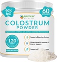 Colostrumパウダー - 40%以上のIgG - 第一4-6時間の搾乳草のFed Colostrum - Bovine Colostrum - 米国中西部の牧草の上げられたColostrumの補足の粉 - 人間の非風味のBovine Colostrum - 120g