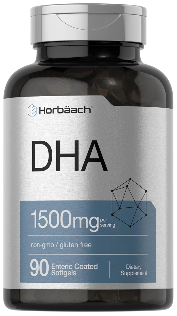 ホルバハ DHA サプリメント 1500mg | 90 Softgels | EPA、オメガ 3、DHA | 非GMO、グルテンフリー
