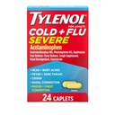 Tylenol 風邪 + ファーバー、痛み、咳、混雑、24 ct のためのフル サービエの薬の小口。