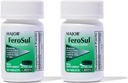 Major Ferosul - Ferrous Sulfate 325mg Tablets with 65mg of Elemental Iron - Iron Supplement for Women, Men - Green - 100 Count (2 Pack)