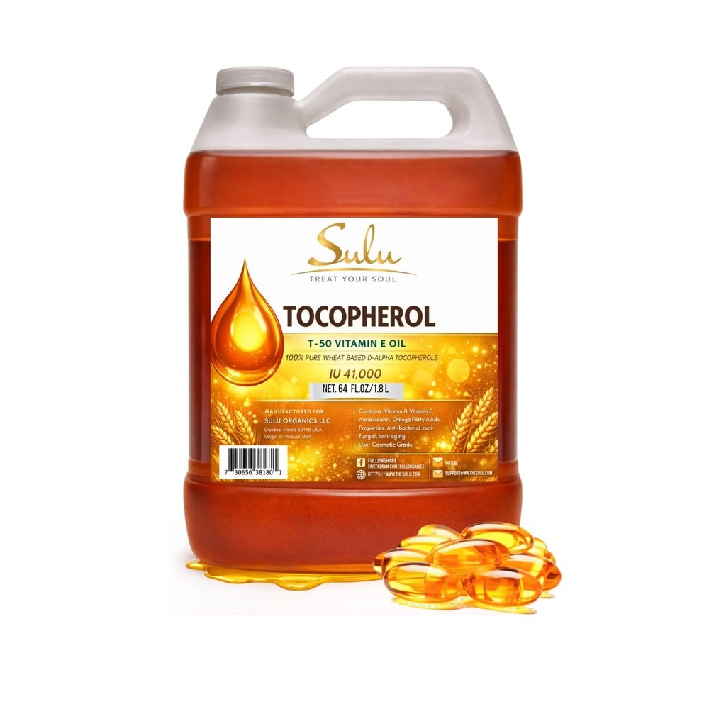 SULU ORGANICS 4 lbs-100% 純粋で、自然な大豆はビタミンEオイルをトコフェロールします