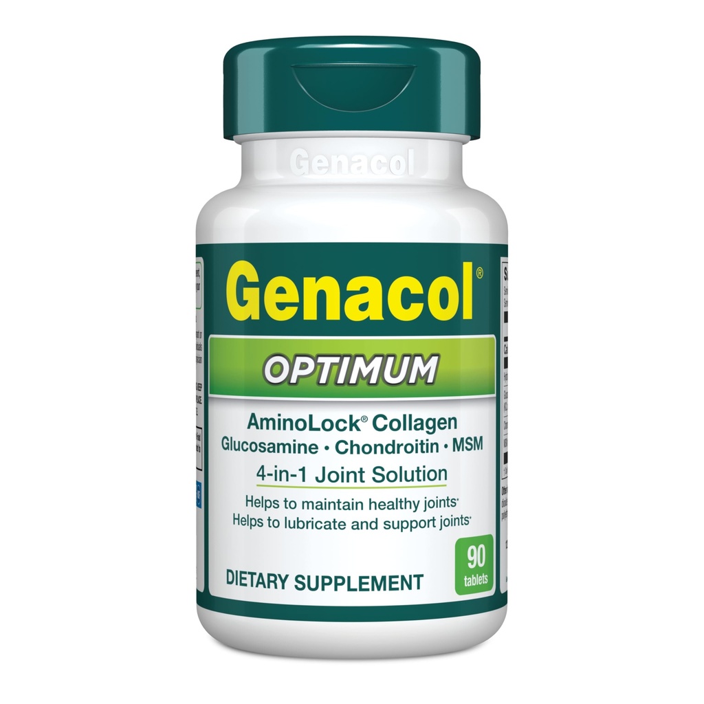Genacolの最適–グルコサミン、コンドロイチン、MSMおよびUltra-Hydrolyzedのコラーゲンのタブレットは、健康な接合箇所を維持し、軟骨を保護します、90のタブレット(30日の供給)