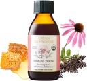 アーバンムーンシャイン免疫ズーム - 高速活性免疫ブースト - 有機エルダーベリーシロップ - エキナセア - 生ハニー - 認定有機 - ナチュラル - 4.2 Fl Oz