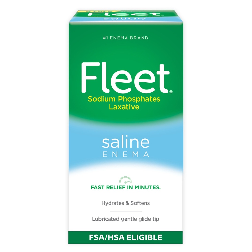 大人便秘、4.5 の fl の oz、4 本のびんのための艦隊の Laxative Saline の enema
