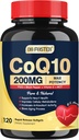 DRFOSTER Coq10 200mg、酸化防止剤及びエネルギー生産のためのCoenzyme Q10、ビタミンE及びPQ及び黒いペッパーのエキス、Co q 10の補足120のサービングとの6Xより高い吸収Cq10