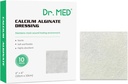 Dr. Med Calcium Alginateの傷のドレッシング4" x4」の10の個々のパックの吸着のガーゼ、非Stickパッド、傷の心配のための柔らかく、快適なパッチ、より速い治癒