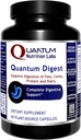 Quantum Nutrition Labs Quantum Digest - 女性と男性のための消化の健康酵素、Gut Health、完全アクティブビーガン酵素ピル - 60ベジタリアンカプセル