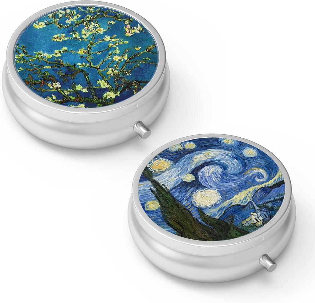 丸薬箱3のコンパートメントの小さい丸薬の箱、ポケットのために携帯用かPurseの丸薬のオルガナイザーの丸薬の容器のホールダー2PCS)