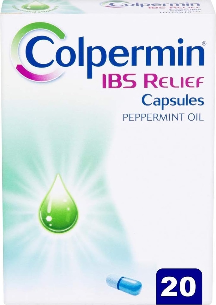 Colpermin ペパーミント オイル カプセル 20 カプセル のための iritable 腸症候群