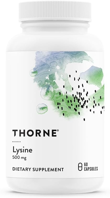THORNE - ライシン - 皮膚の健康、エネルギー生産および免疫機能のためのエッセンシャルアミノ酸* - 500 mg - 60のサービング