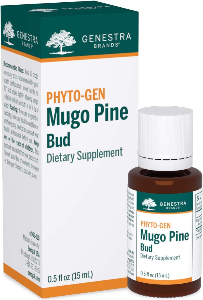 Genestraブランド - Mugo Pine Bud - ハーブサプリメント - 0.5 fl。 oz。