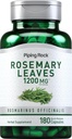 Piping Rock Rosemary Leaves 1200mg | 180 Capsules | Herbal Plant Extract | Non-GMO, Gluten Free Supplement