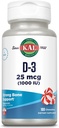 KALのビタミンD3 1000 IU 25のmcg、ビタミンDのChewables、カルシウム吸収、骨の健康および免疫サポート補足、Xylitolと甘くされる自然なペパーミントの味100のサービング、100の咀嚼