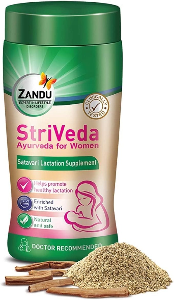 Zandu StriVeda Satavari 乳液を増加させる乳液の乳液- 420g