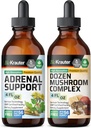 BIO KRAUTER Adrenal Support Tincture 4 Fl. Oz. & Dozen マッシュルーム 4 Fl. Oz.
